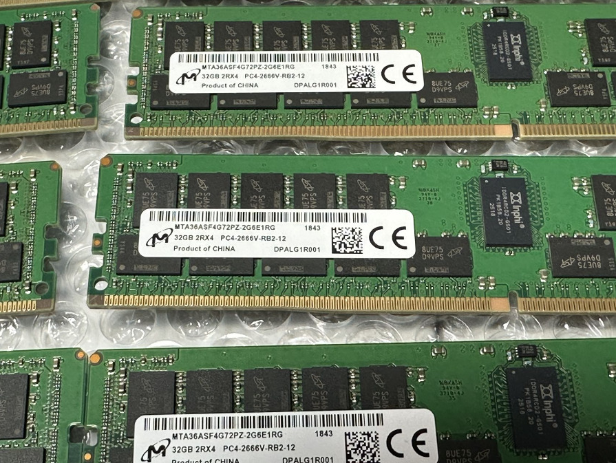 MTA36ASF4G72PZ-2G6E1 MICRON 32GB 2RX4 PC4-2666V DDR4 RDIMM MEMORY