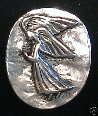 PEWTER COIN - POCKET ANGEL with Description Card