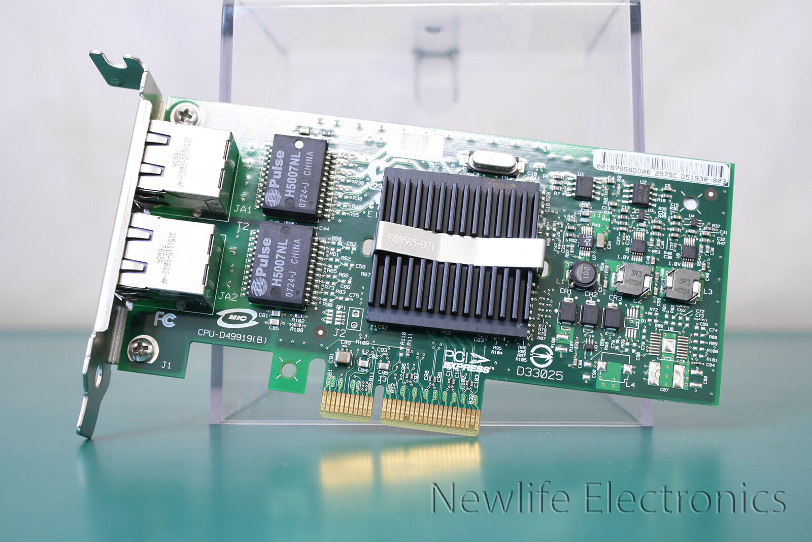 HP 412651-001 NC360T Dual port Gigabit Ethernet Adapter Board 412646-001