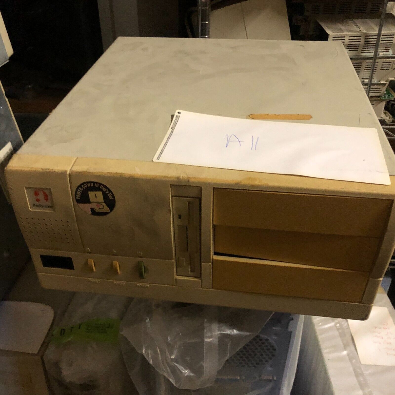 Vintage Retro PC Case Beige Computer Case AT mid  Desktop Used  full a11