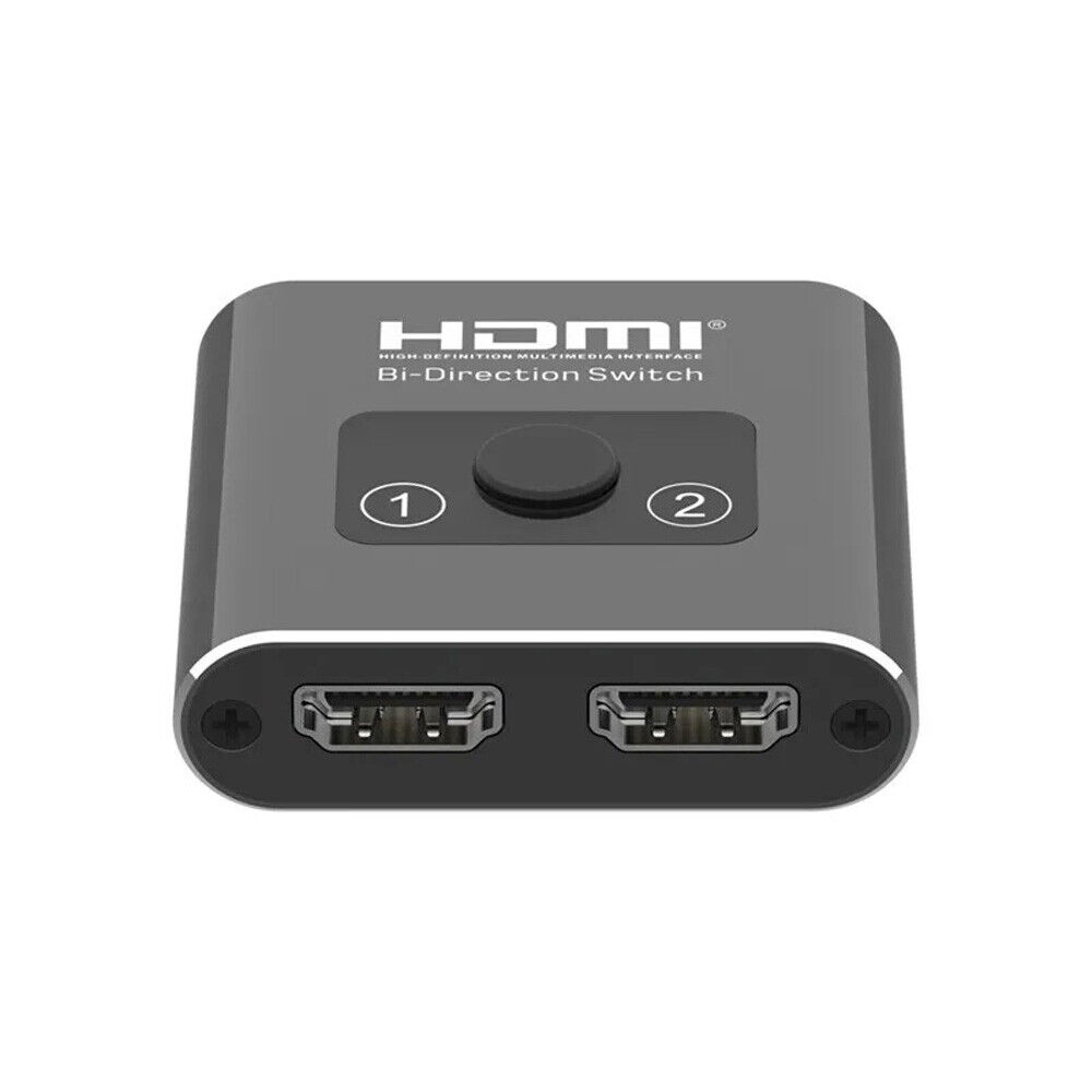 HDMI Splitter / Switch 2 Port Bi- direction 4K Ultra HD 1 in 2 out 2 in 1 out