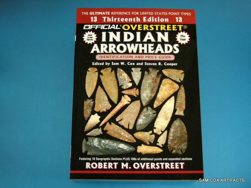 BRAND NEW Custom Cover Signed Copy 13th Overstreet Guide Indian Arrowheads