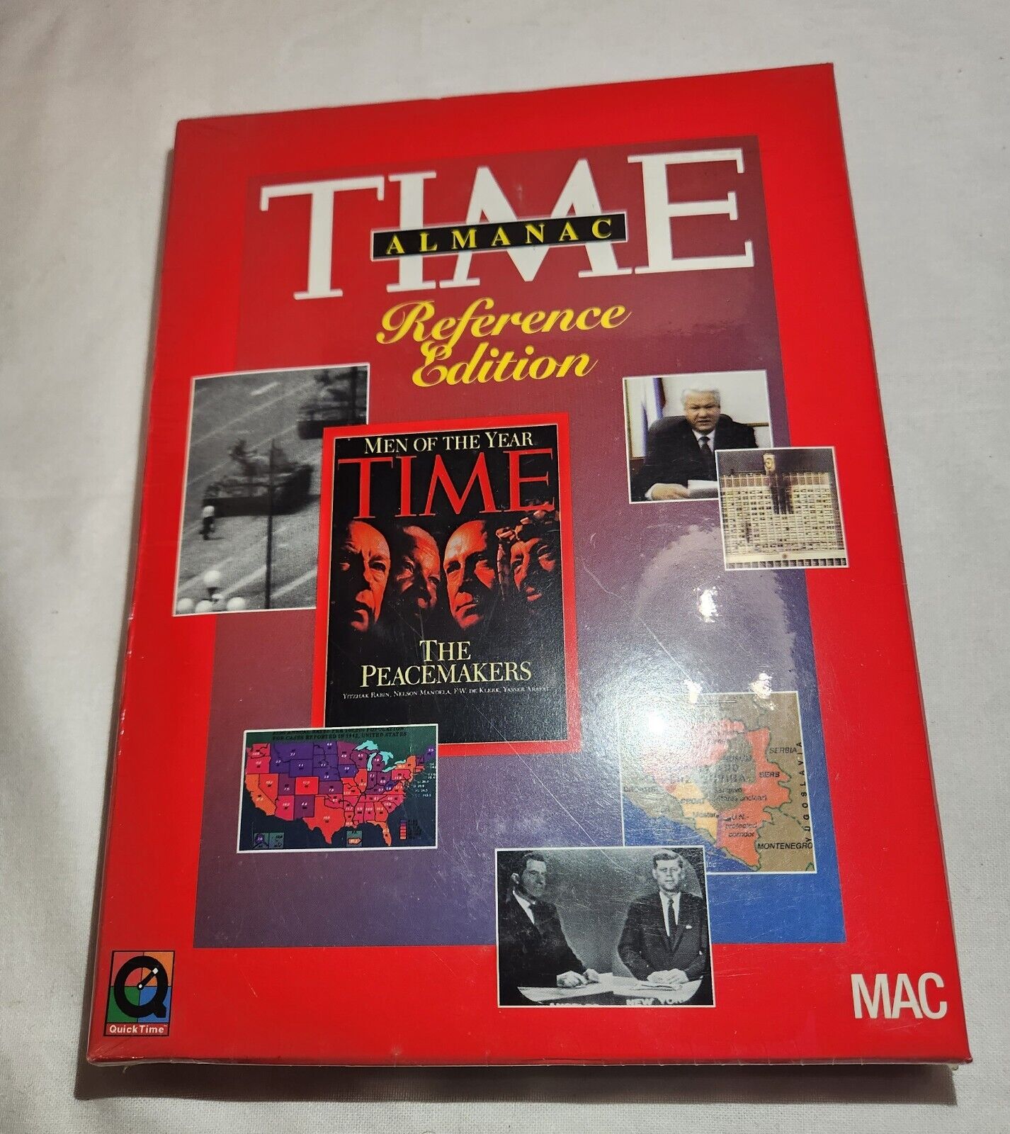 VINTAGE SEALED Time Almanac 1994 Reference Edition CD for Apple Mac NEW