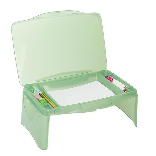Foldable Lap Desk Green - Storage Lap Desk for Arts Crafts School Reading and...