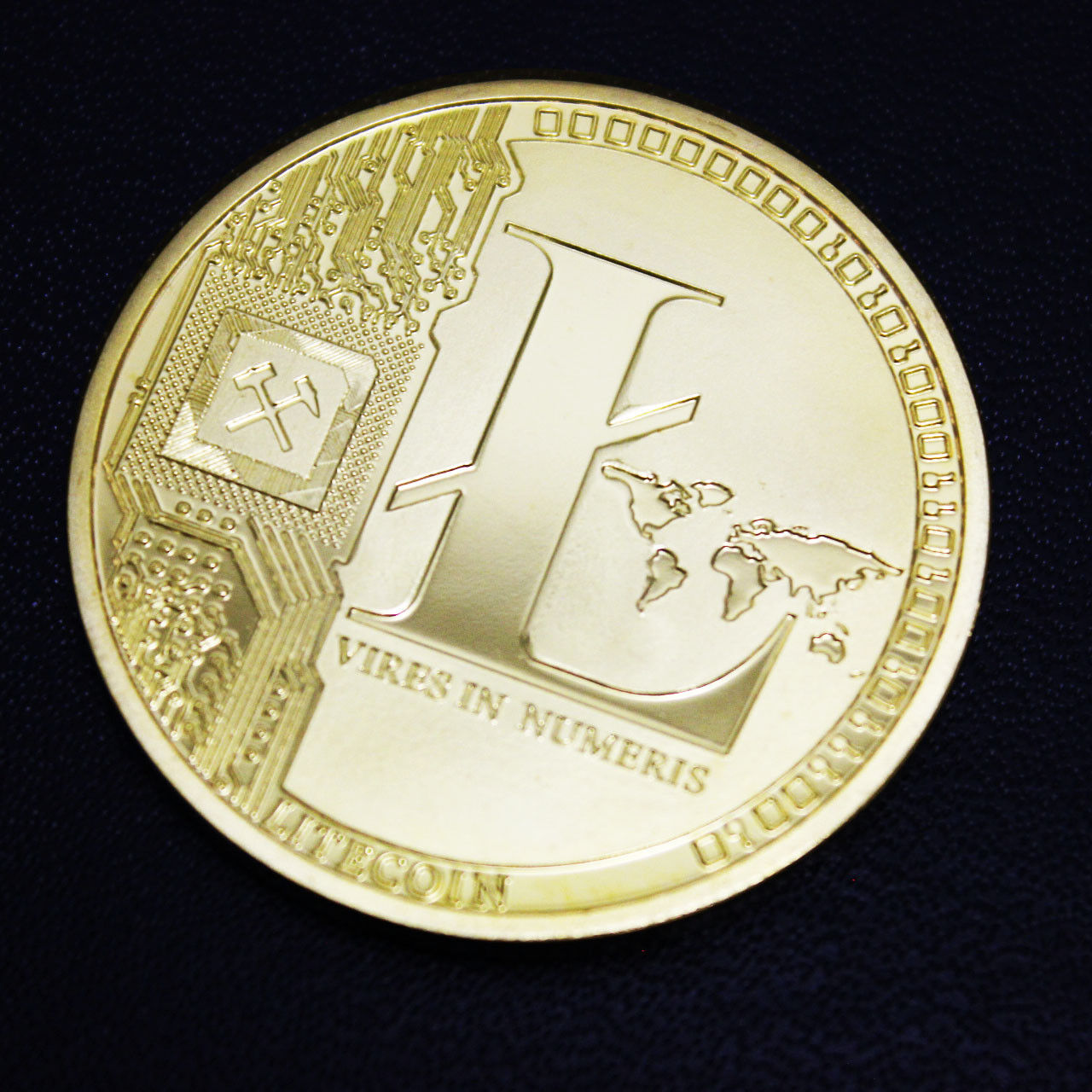 Litcoin LTC Gold Plated Commemorative Coin Collectible Canada FREE FAST SHIPPING