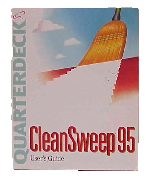 QUARTERDECK CLEAN SWEEP 95 VINTAGE USER\'S MANUAL GUIDE BOOK