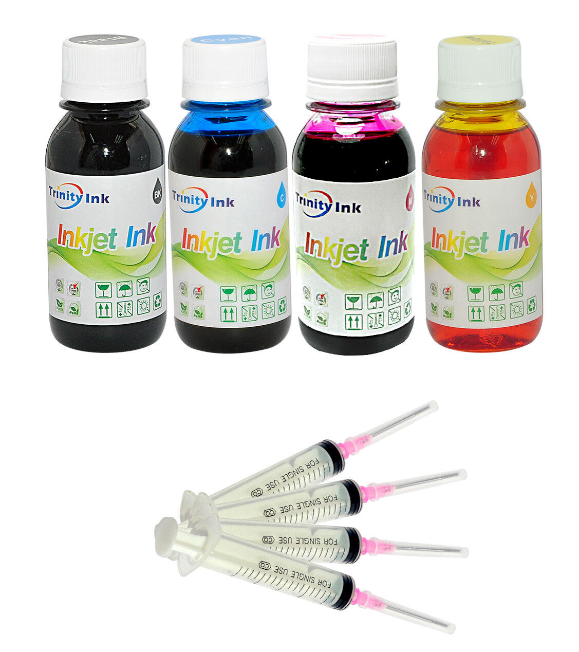 Premium HP 61/61XL Black + Tri-Color)Ink Cartridge Refill  Kit 400ml