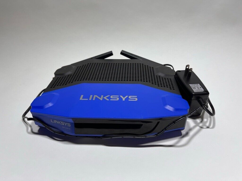 Linksys WRT1200AC 1200 Mbps 4-Port Gigabit Wireless AC Router W/Power Cord
