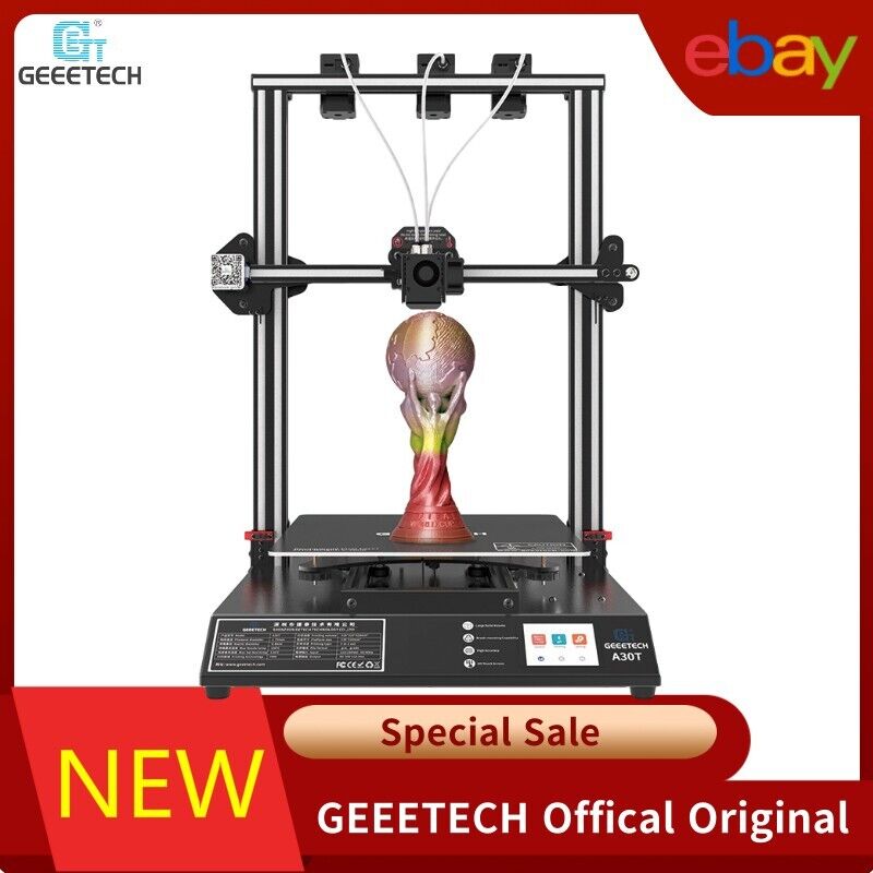 Geeetech A30T Large 3D Printer FDM Triple Extruder 3 in 1 out  320*320*420mm