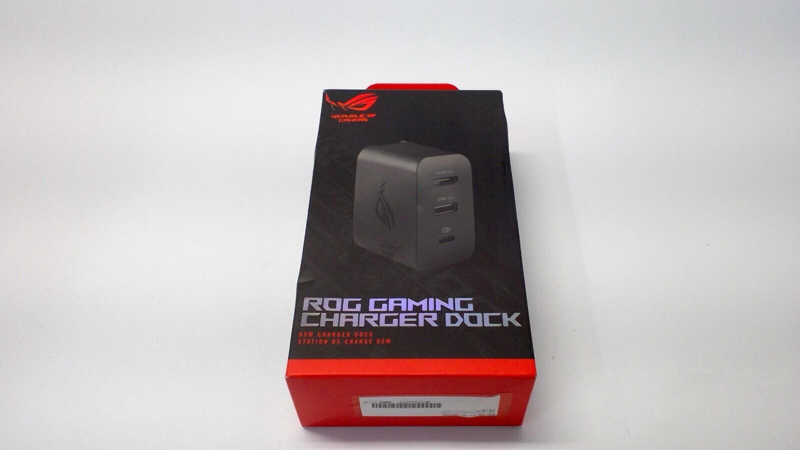 ASUS ROG 65W - Gaming Charger Dock - AC65-03 - Ally Type C - UK/EU/US Open Box