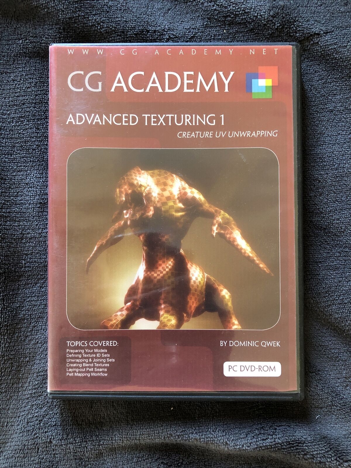 CG Academy - Advanced Texturing 1 PC DVD-ROm Dominic Qwek/Creature UV Unwrapping