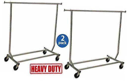 True Commercial Grade Rolling Racks Designed with Solid \