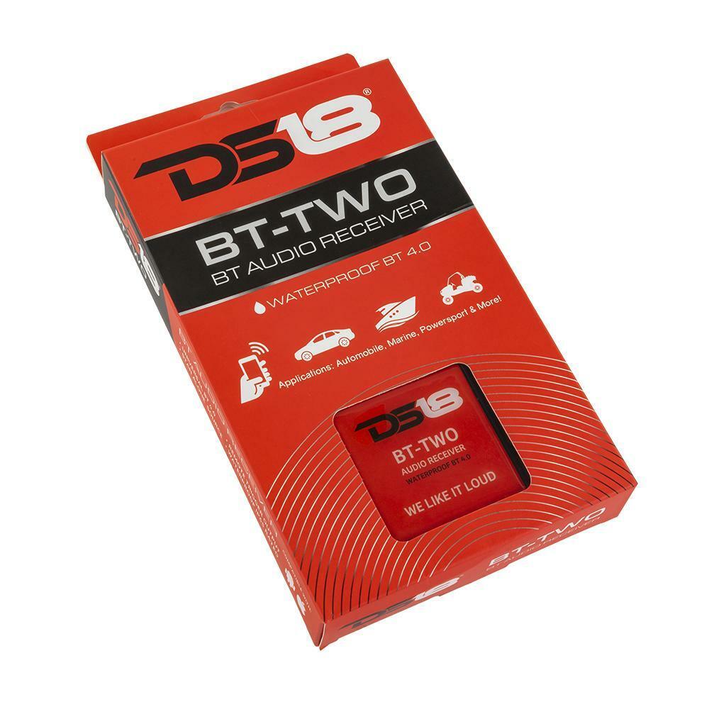 DS18 BT-TWO Marine Boat Car Bike Bluetooth 4.0 Audio Receiver Converter Adapter