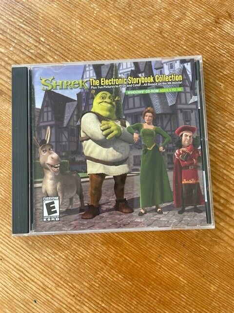 Shrek: The Electronic Storybook Collection (Vintage PC CD-ROM, 2001) Interactive
