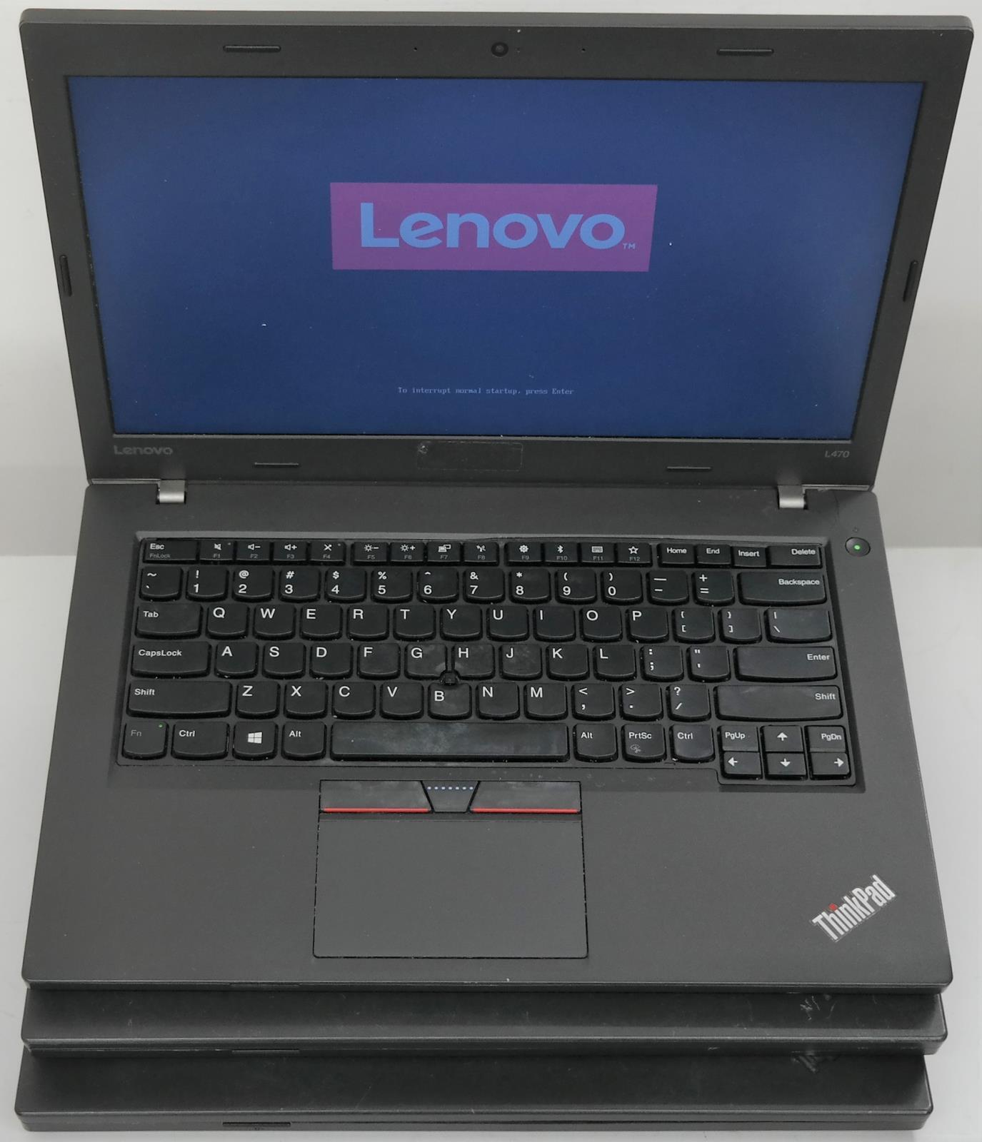 Lot of 3x Lenovo ThinkPad L470 i5-7200U 2.50GHz 16GB RAM 320GB HDD 14in NO OS 