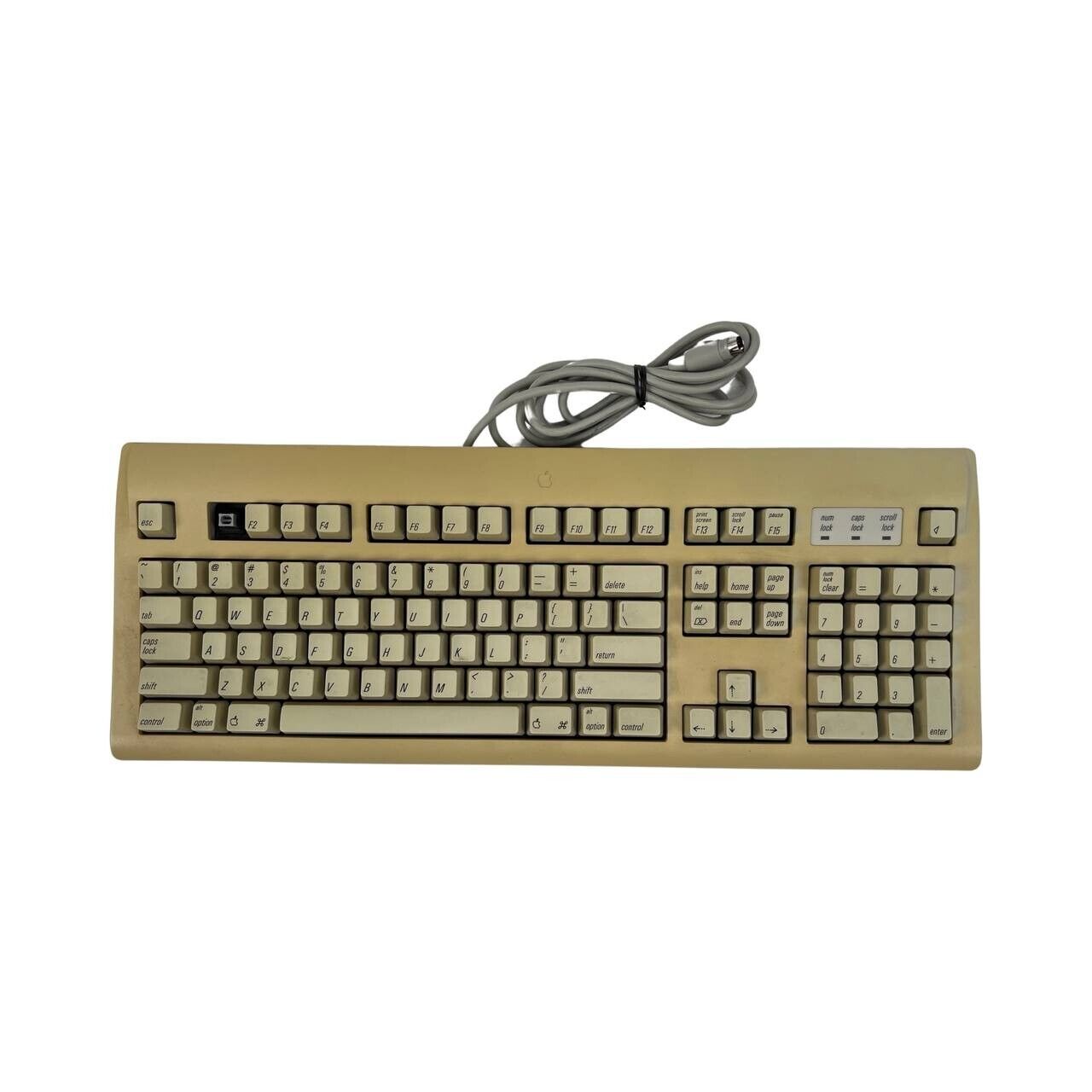 Vintage Apple Design ADB Keyboard M2980 - Untested - Missing F1 Key
