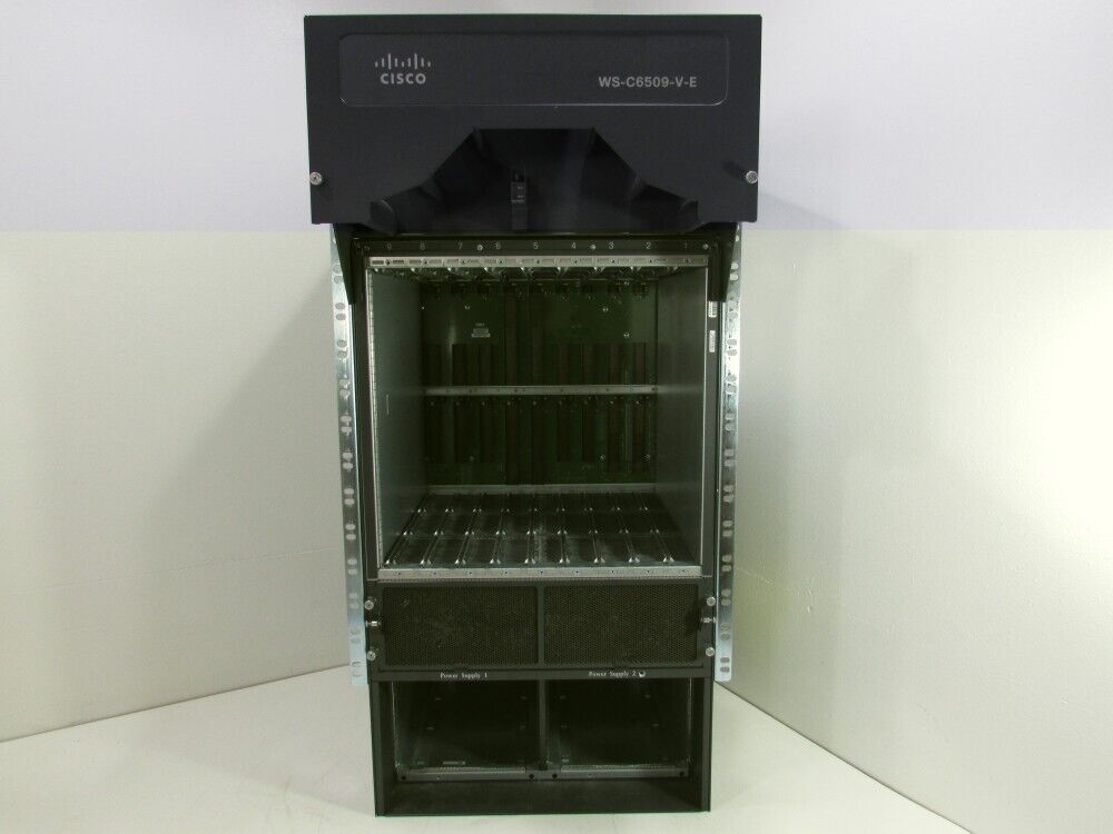 Cisco WS-C6509-V-E Catalyst 6509 Vertical Enhanced (E-Series) 9-Slot Chassis