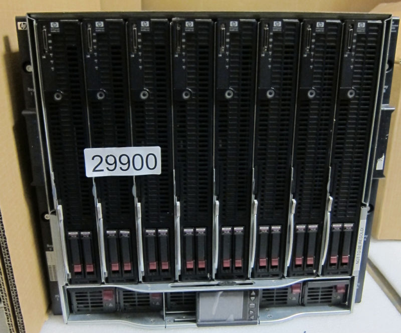 8 x HP ProLiant BL680c G5 32 x E7340 Quad Core BL c7000 Blade Servers + enclos