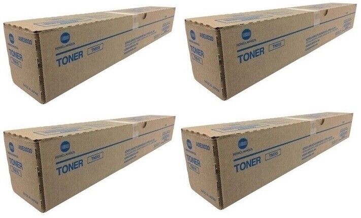 4 Genuine OEM OPEN BOX Konica Minolta TN515 Black Toner Cartridges TN-515