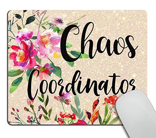 Funny Quote Chaos Coordinator Mouse Pad, Desk Accessories, Quote Mouse Pad, O...