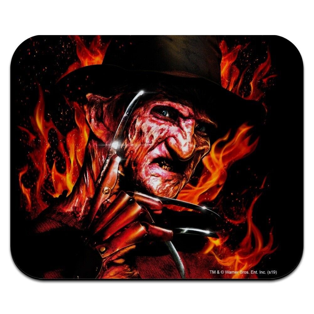 A Nightmare on Elm Street Freddy\'s Fire Low Profile Thin Mouse Pad Mousepad