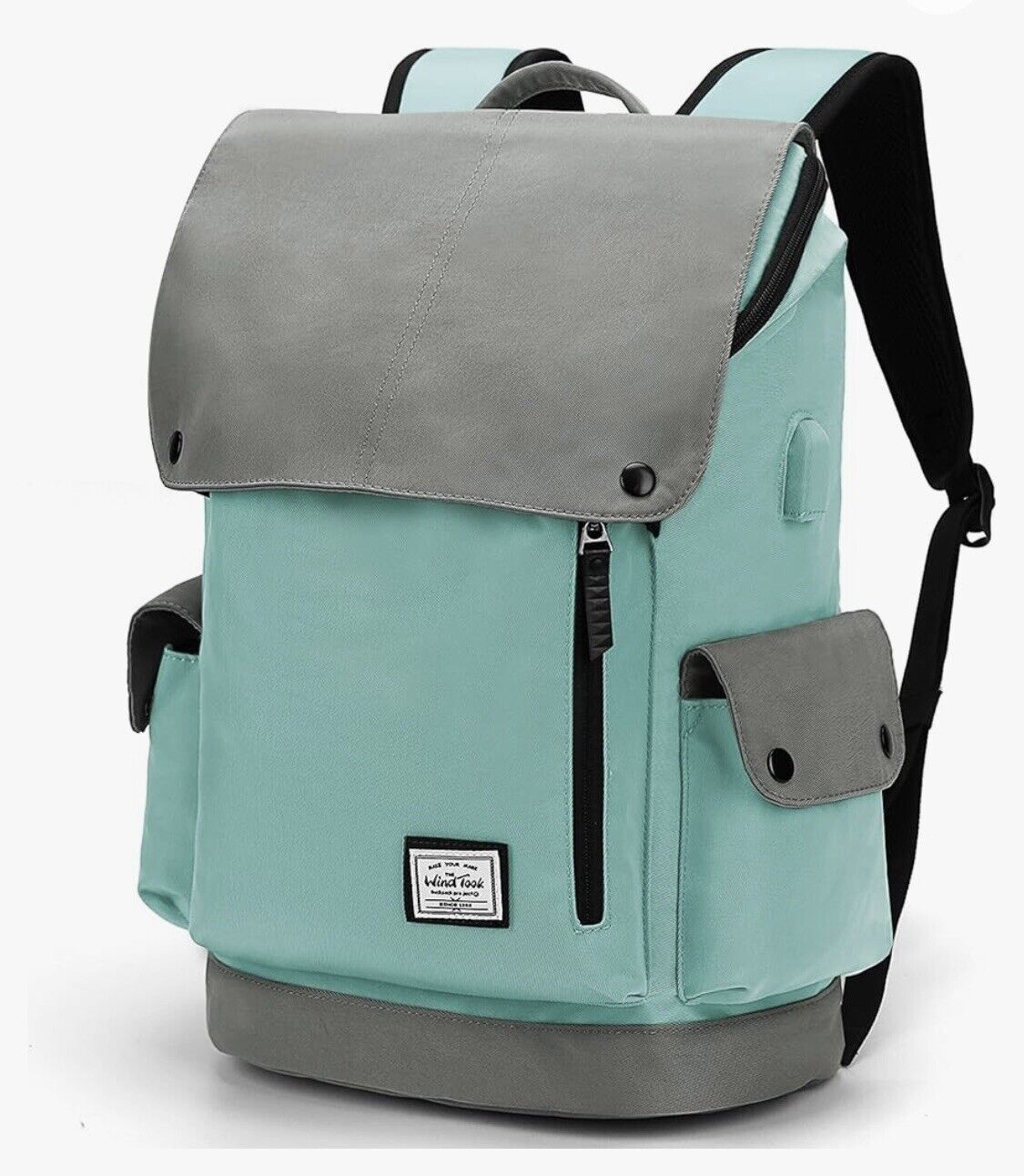 NWT Cyan Blue Laptop Backpack Bag Waterproof Large Roomy Design WindTook Brand
