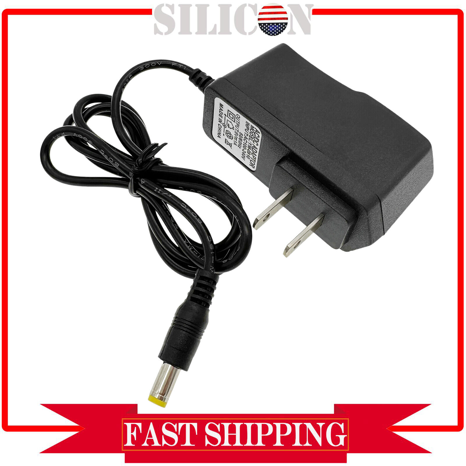 New 9V AC/DC Adapter Power Supply Cord for Casio AD-5MR AD-5EL AD-5MLE AD-5MU