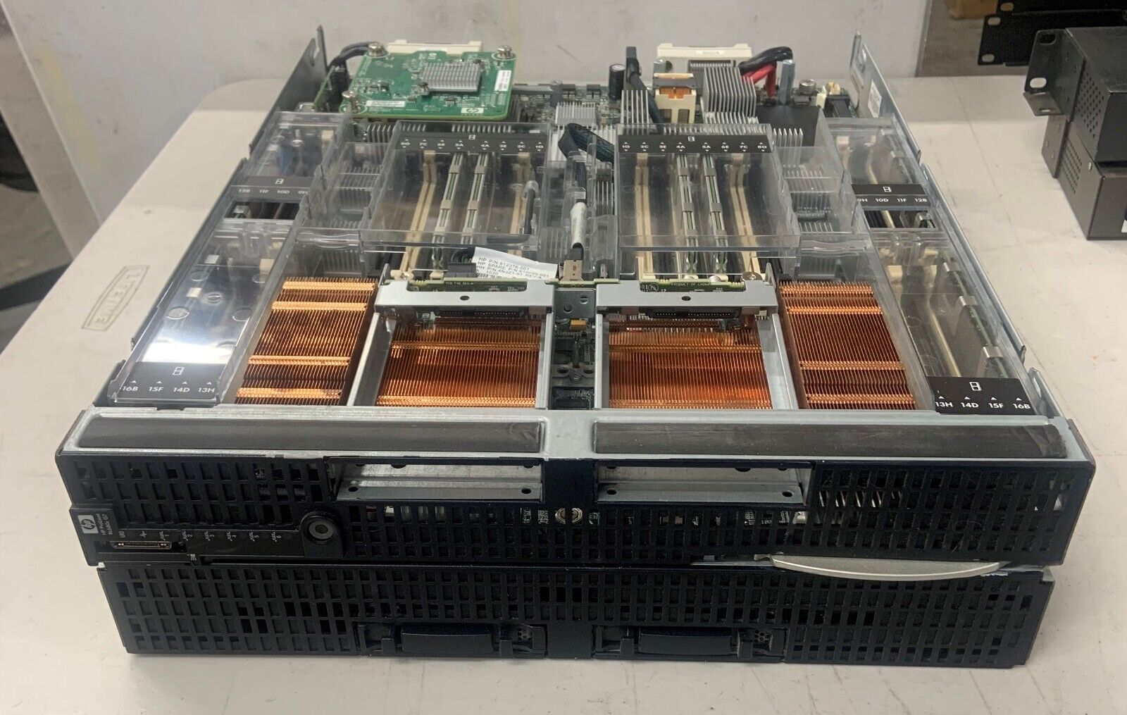 HP BL680C G7 Server Blade w/ Dual Intel Xeon E5720, 32GB RAM & HSTNS-BN37