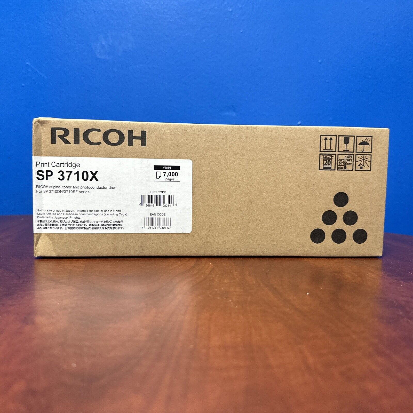 Genuine Ricoh SP 3710SF Black Toner Cartridge 408284