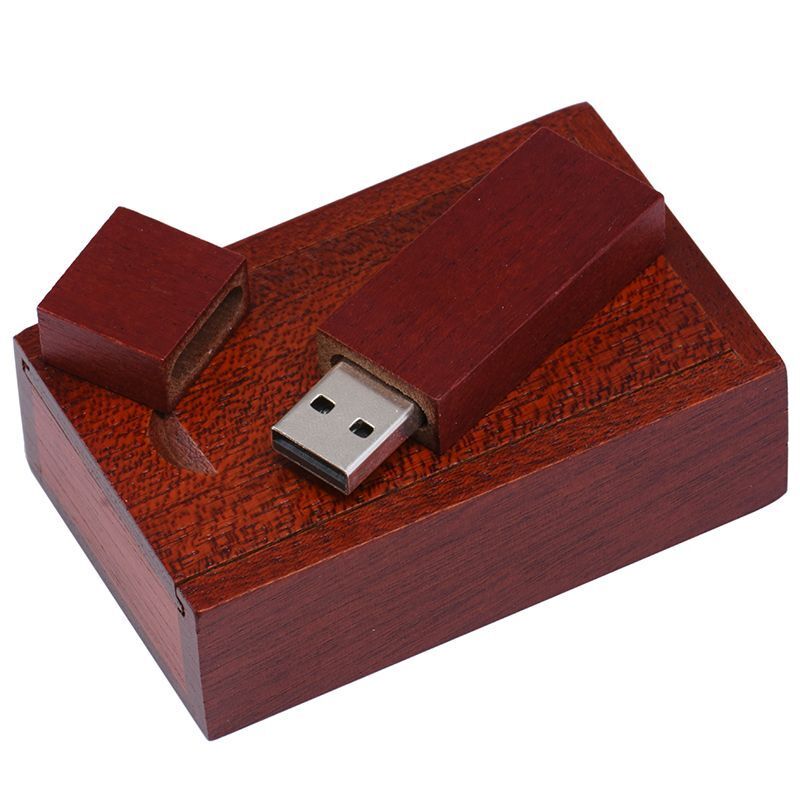 USB Flash Drive Wooden Box Memory Stick Custom Logo 4GB 16GB 32GB 64GB 128GB New