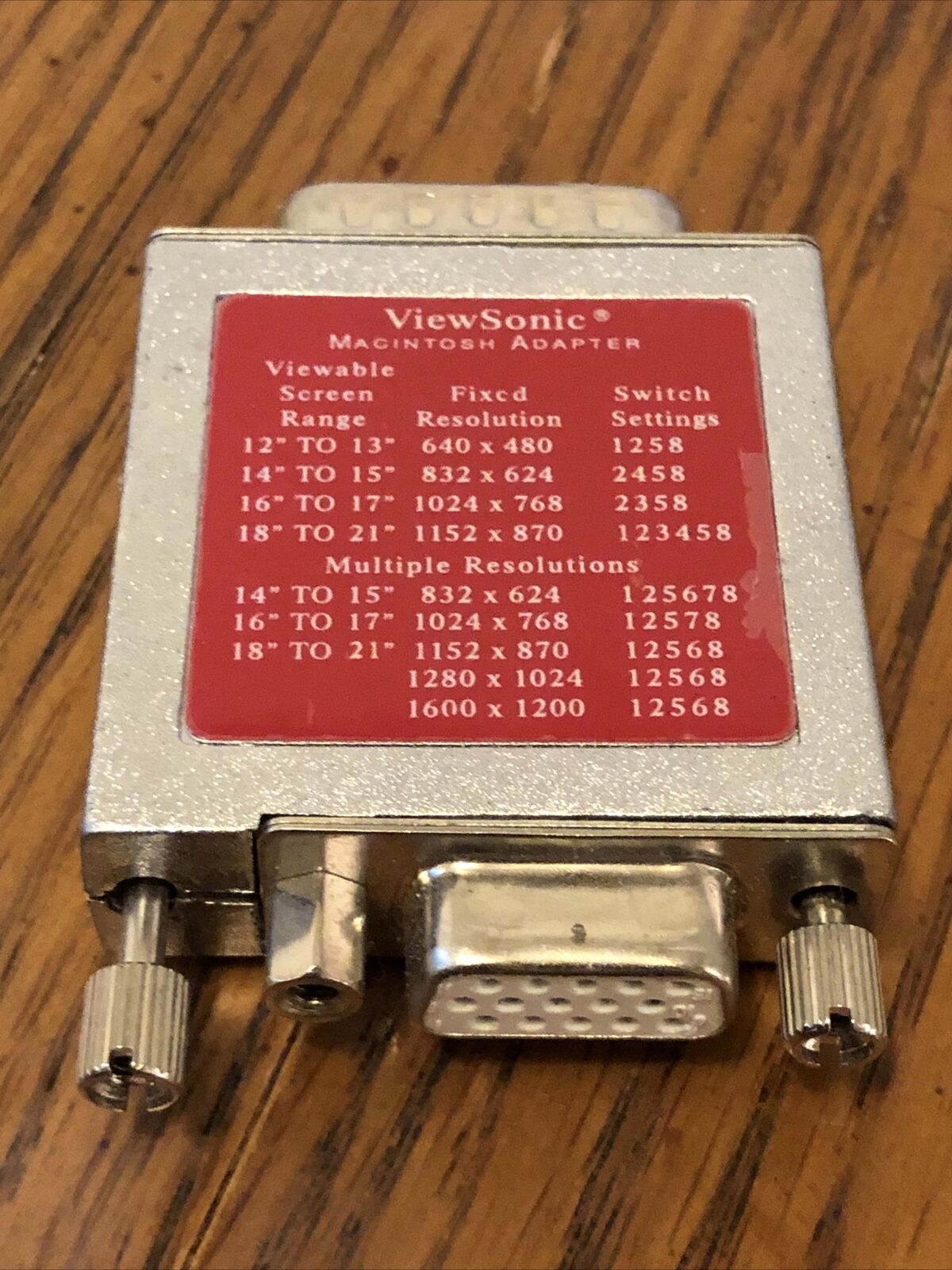 Viewsonic Macintosh Adapter VGA