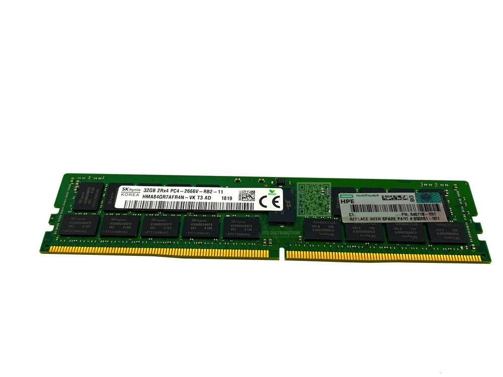 815100-B21 I GENUINE HPE 32GB 2RX4 PC4-2666V-R Smart Memory Kit 850881-001