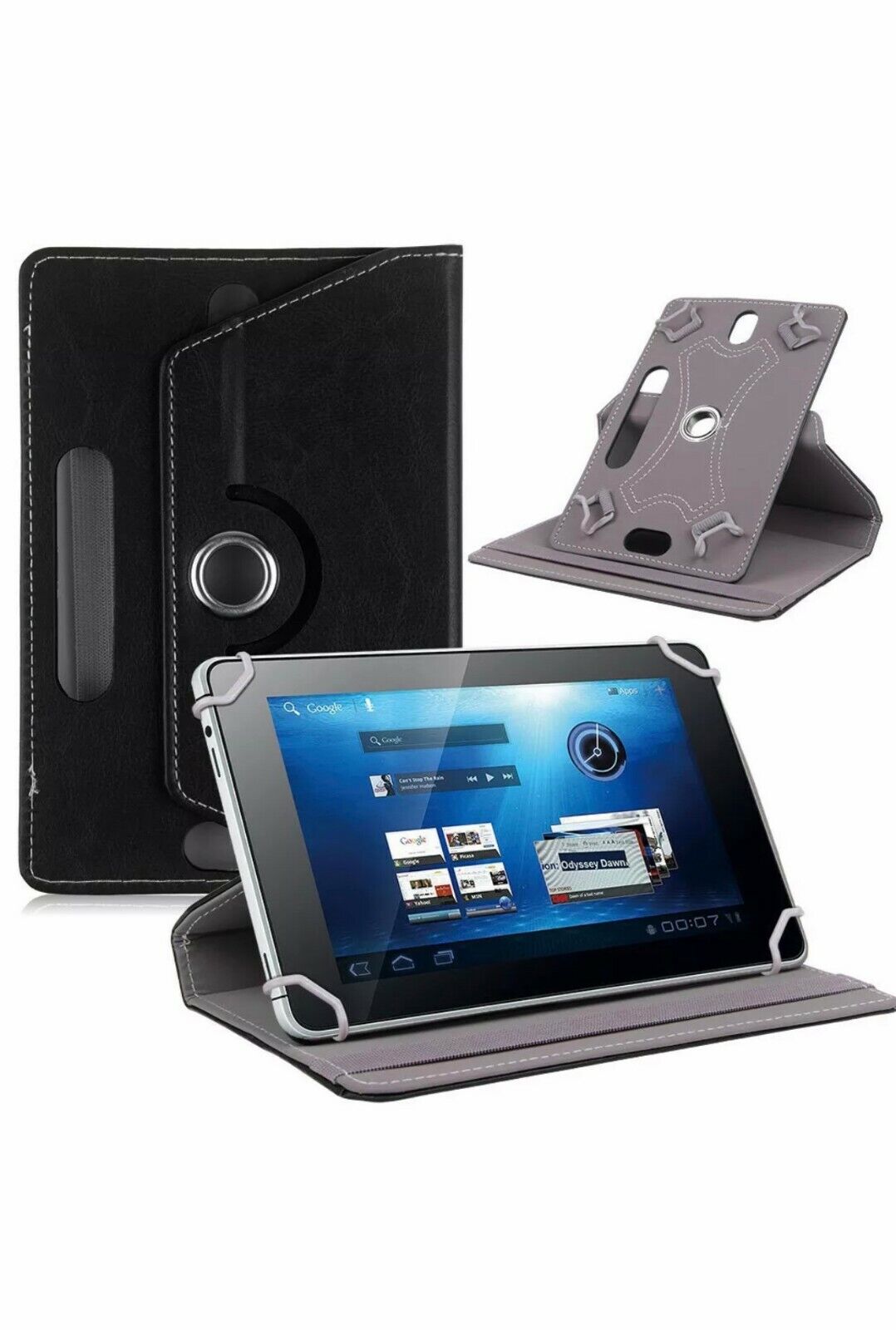 Hot 360° Folio Leather Case Cover Stand For Android Tablet PC 7