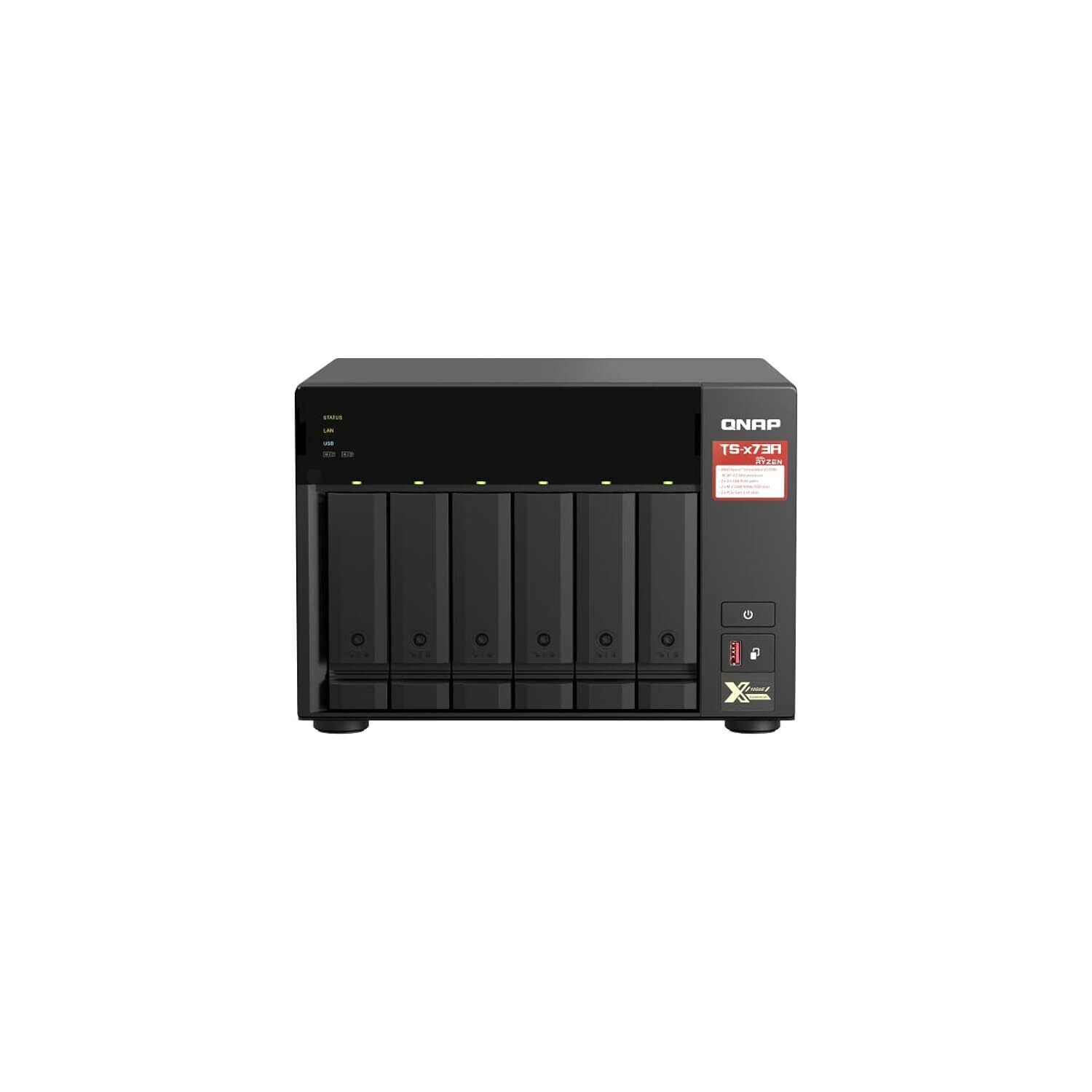 QNAP TS-673A-8G 6 Bay High-Performance NAS with 2 x 2.5GbE Ports and Two PCIe