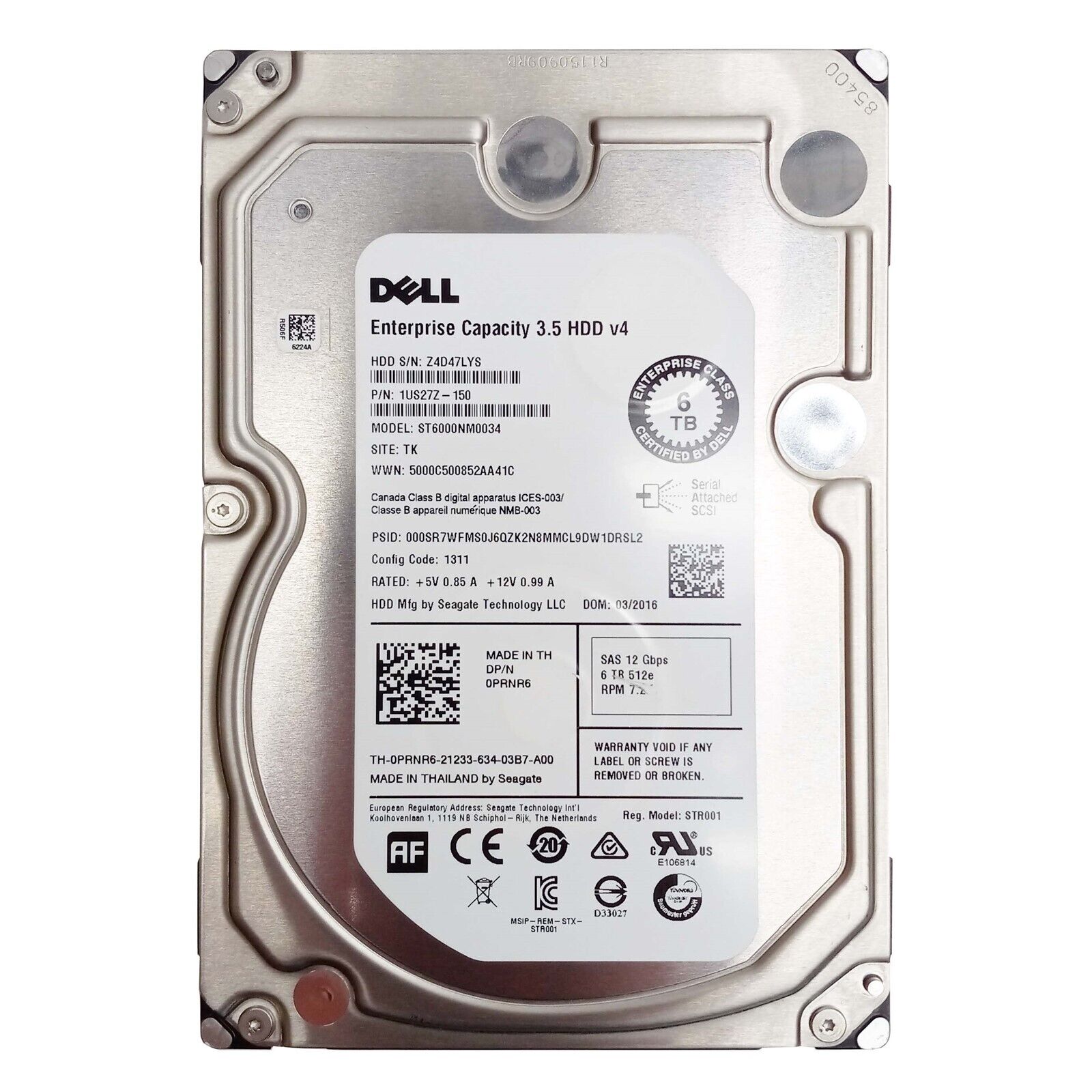 Dell 0PRNR6 6TB 3.5