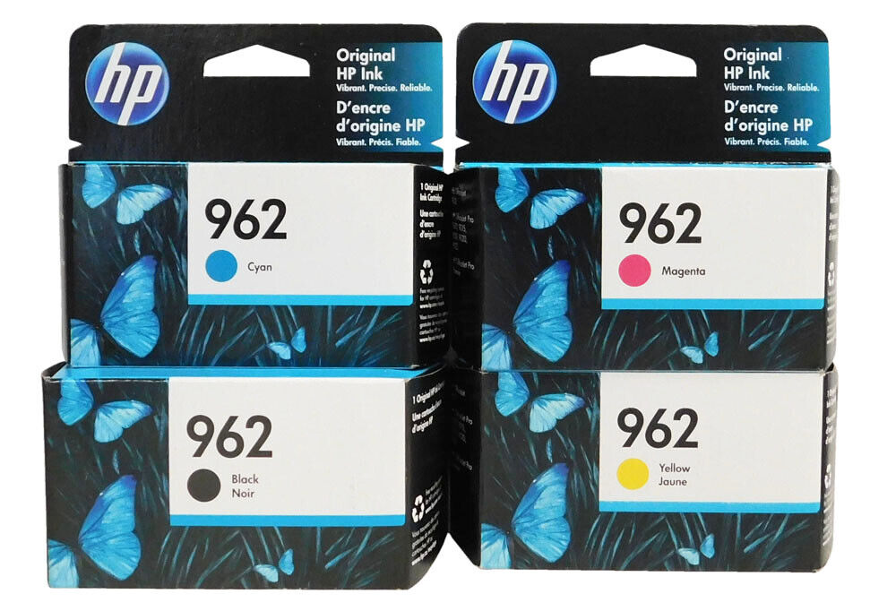HP 962 4 Pack Combo Ink Cartridges New Genuine (B,C,M,Y)