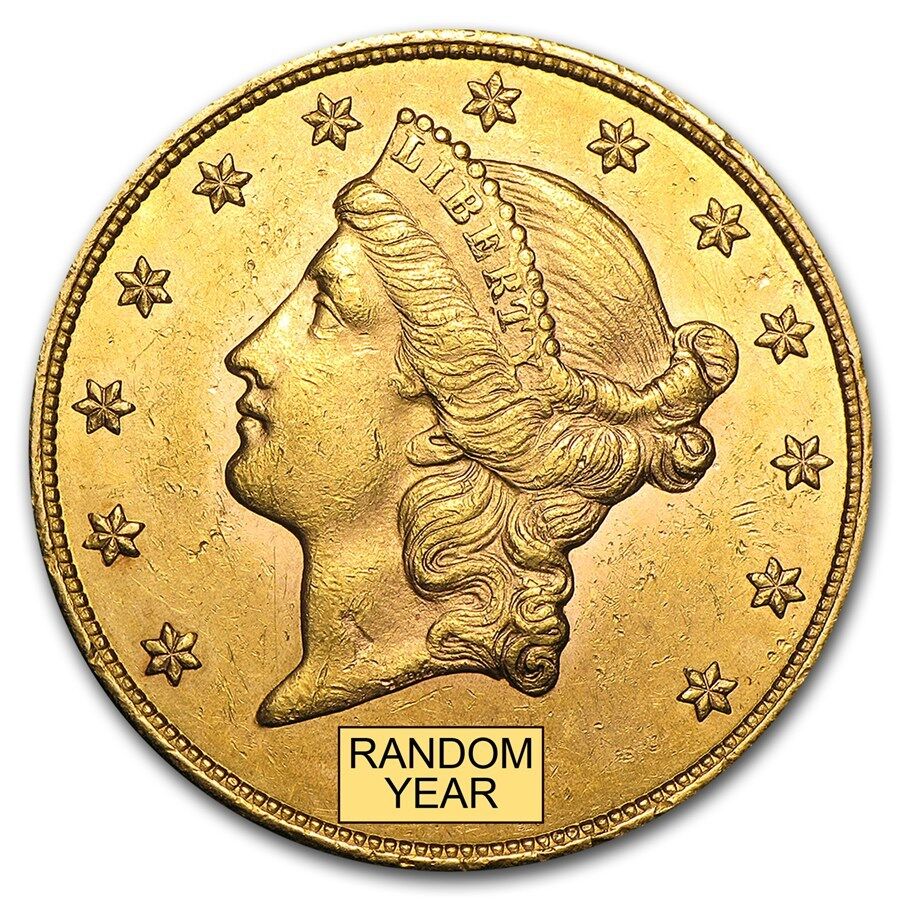$20 Liberty Gold Double Eagle AU (Random Year) - SKU #1121