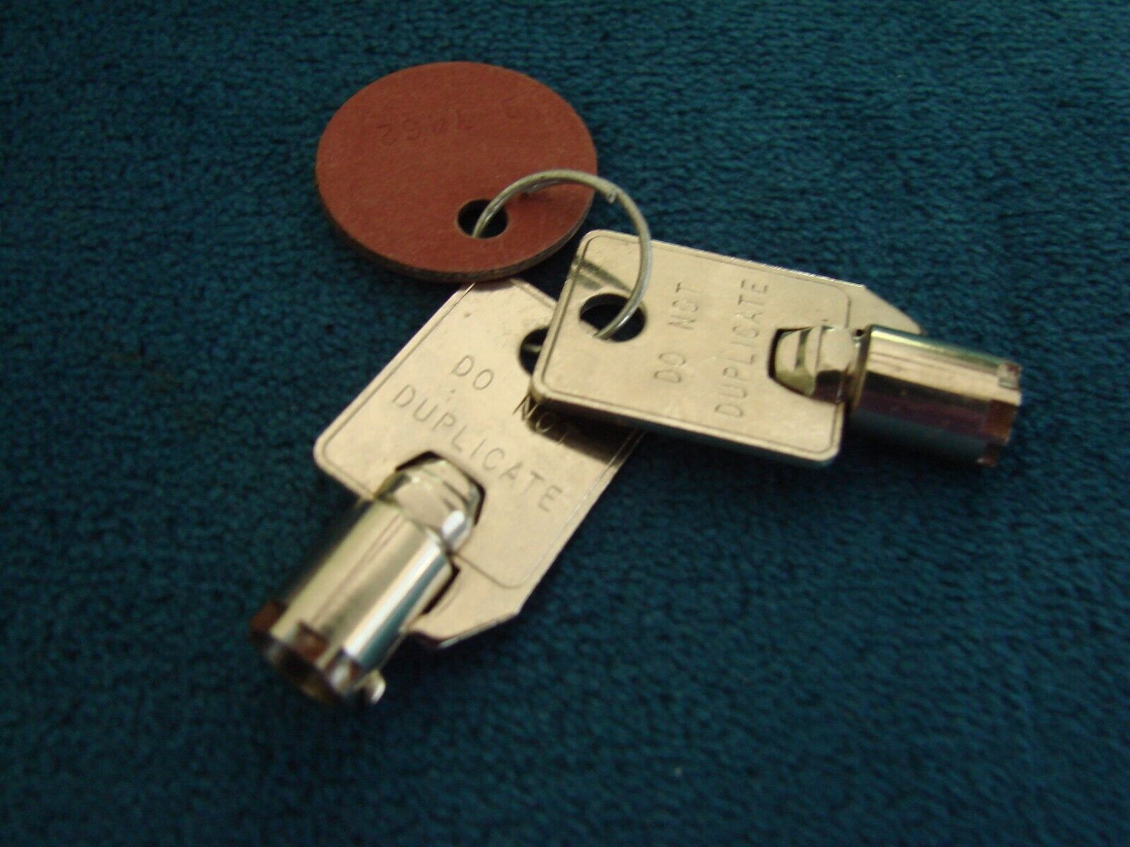 Vintage IBM Computer Socket Tubular Keys with Fort Lock Corp Tag.