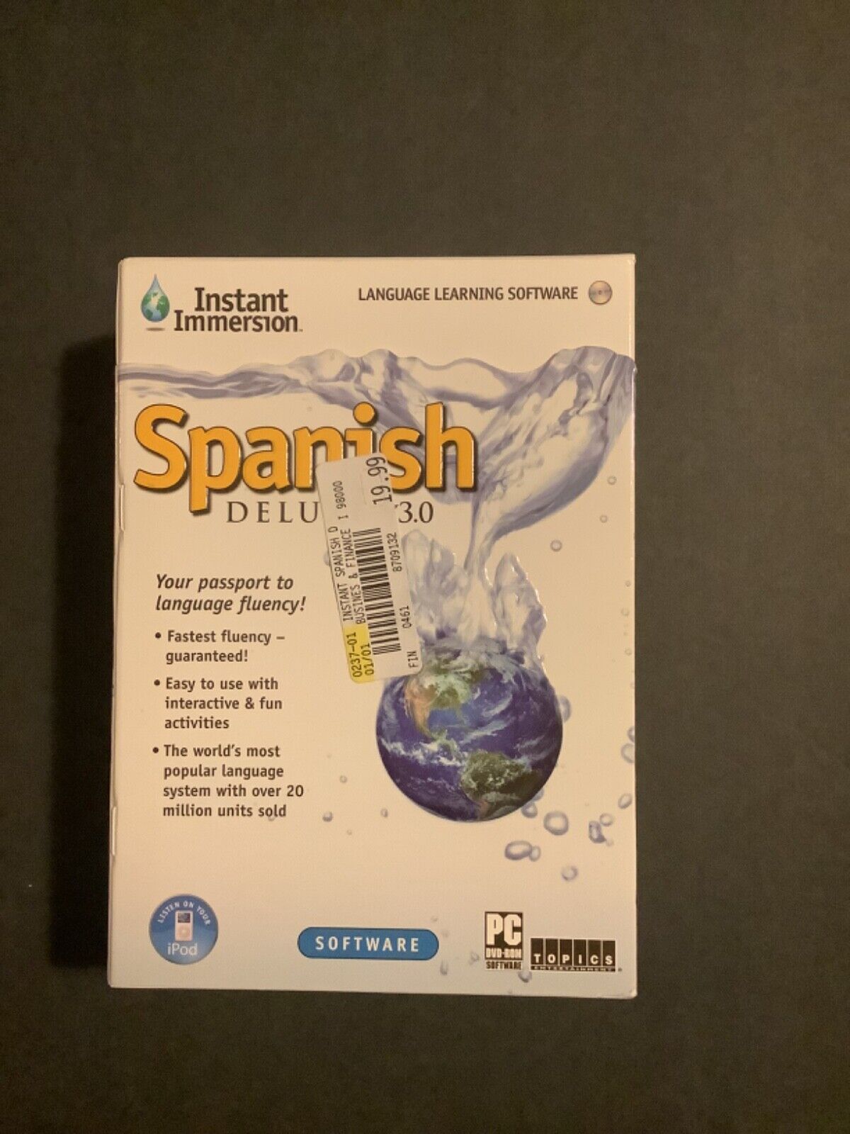 Instant Immersion Spanish Deluxe V3 PC DVD ROM Learn Software Windows 11