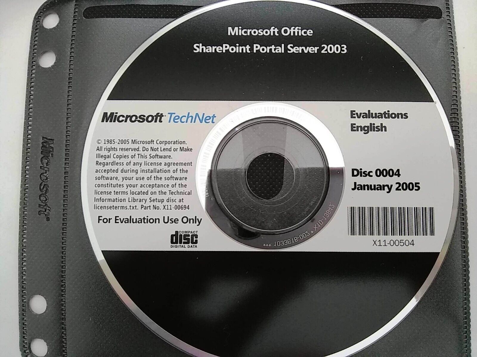 Microsoft Office SharePoint Portal Server 2003 w/ License