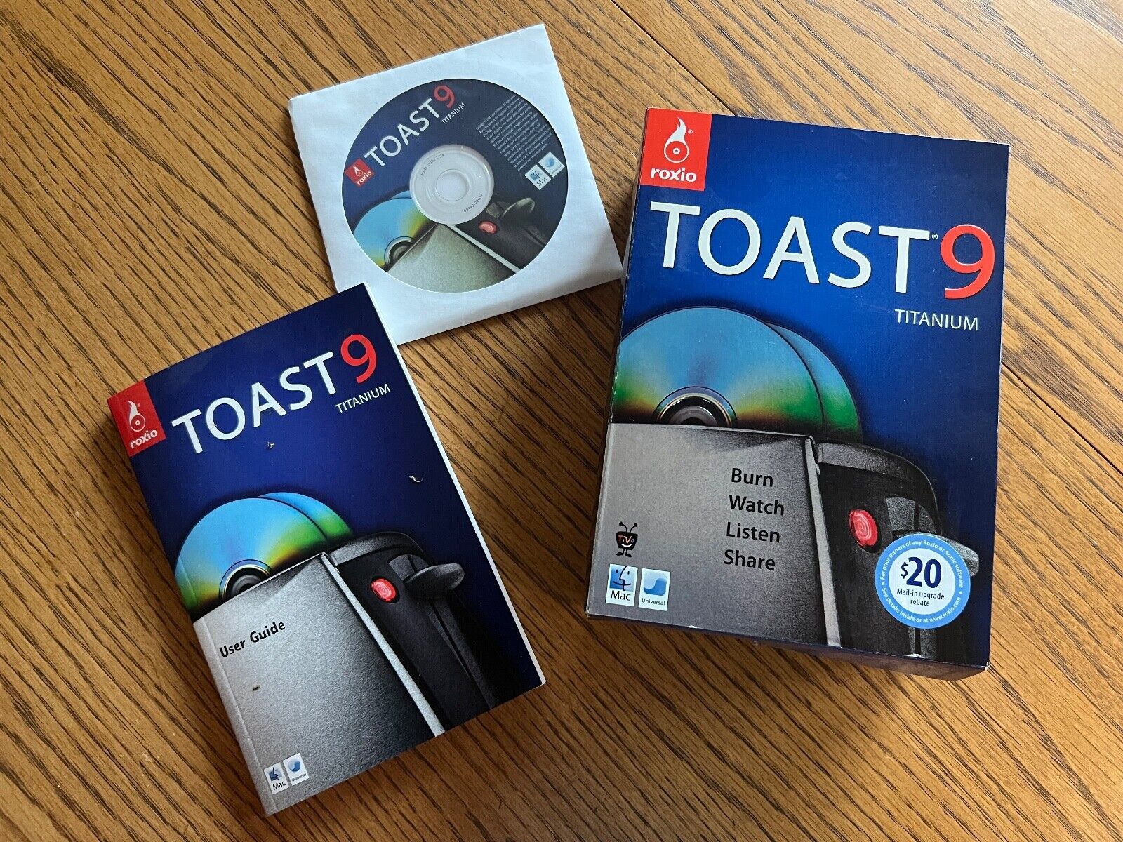 Toast 9, by Roxio Macintosh Vintage CD & DVD Burner Software