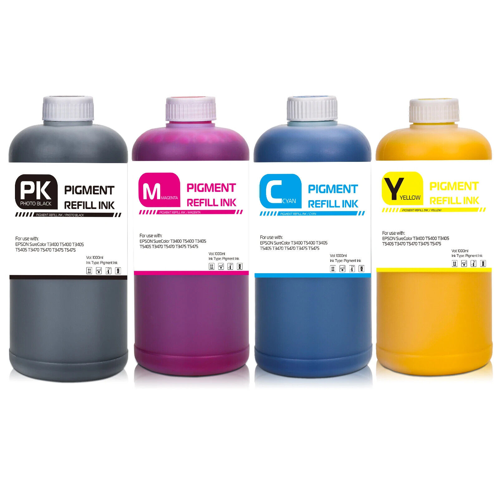1000ML/Bottle Pigment Ink For EPSON SureColor T3400 T5400 T3405 T3475 T5475