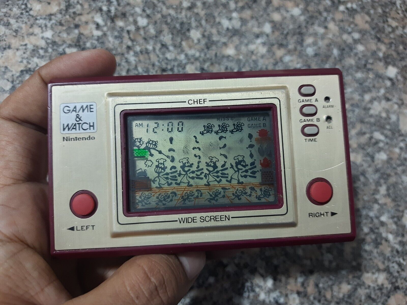 GAME And WATCH CHEF 1981 Wide Screen NINTENDO JAPAN #1 