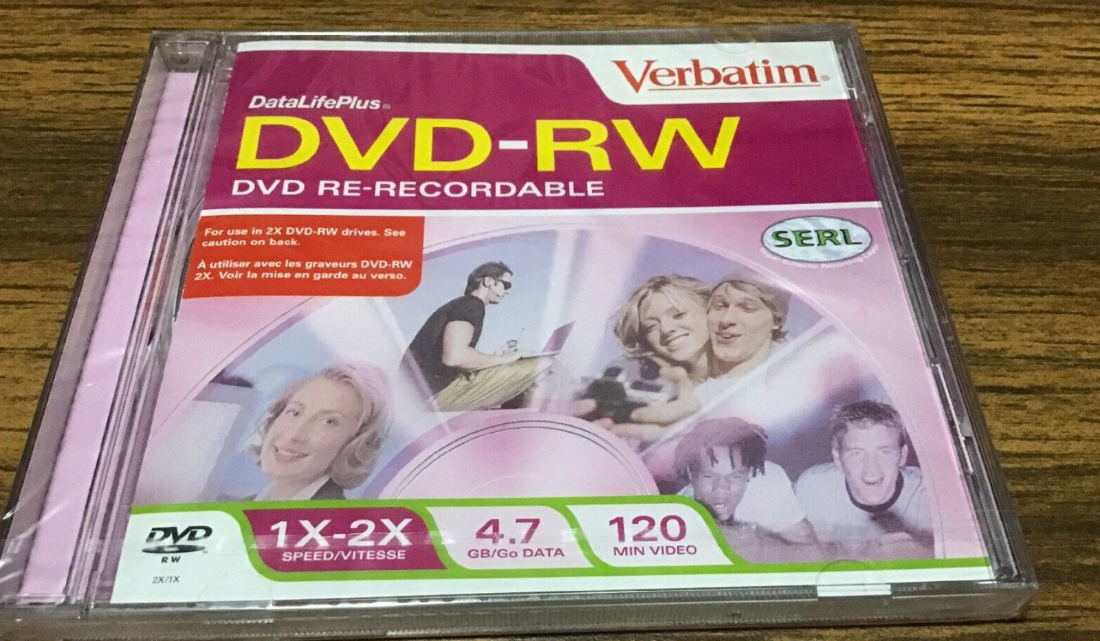 Lot of 9 NEW Verbatim DVD-RW 4.7GB 1x-2x Speed