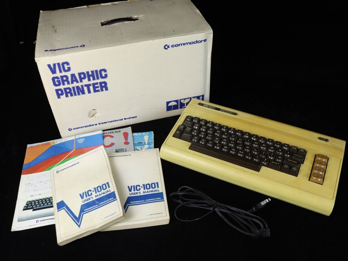 Rare Commodore VIC-1001 with Box Junk Vintage