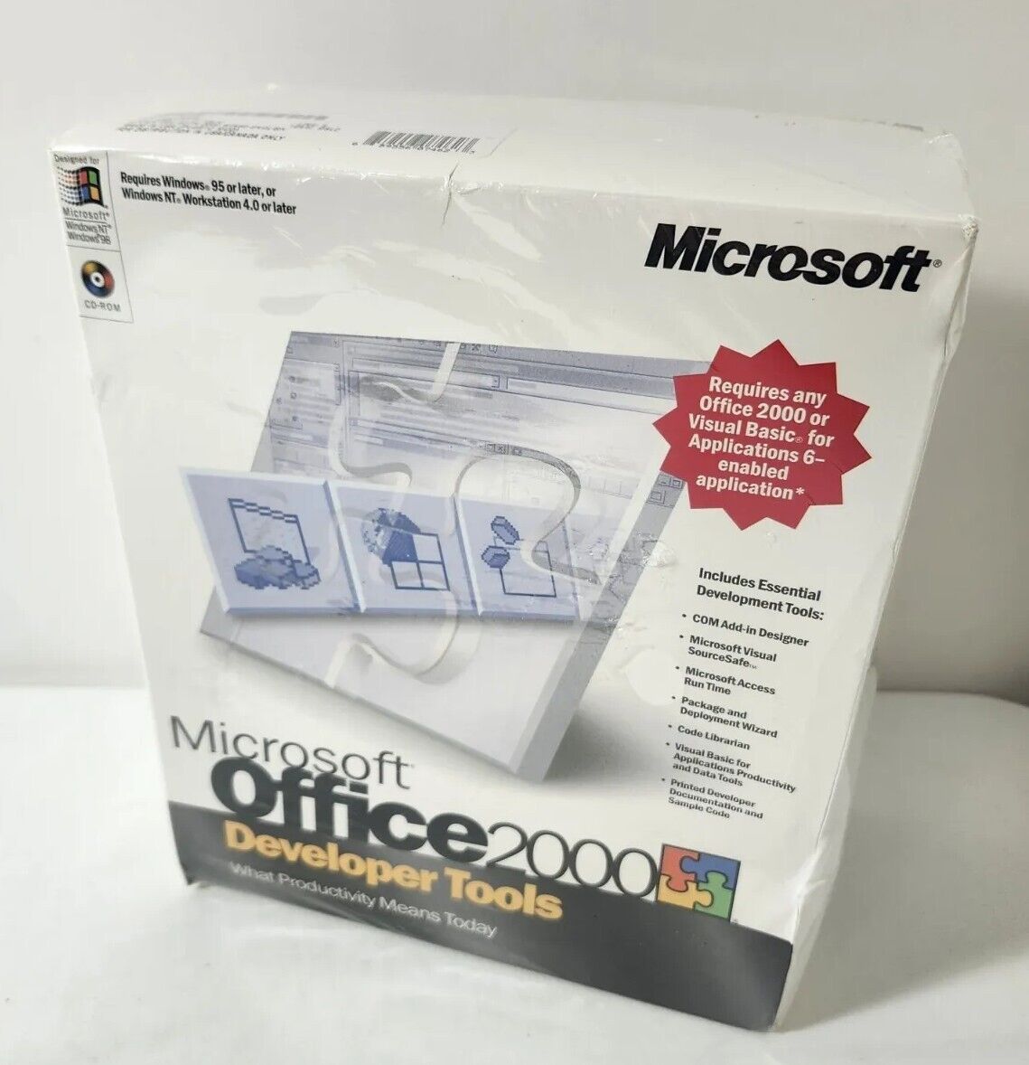 Microsoft Office 2000 Developer Tools RARE FACTORY SEALED NEW VINTAGE AUTHENTIC