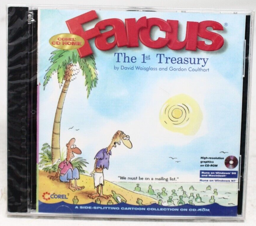 Farcus: The 1st Treasury PC MAC CD funny cartoon collection - New - See desc.
