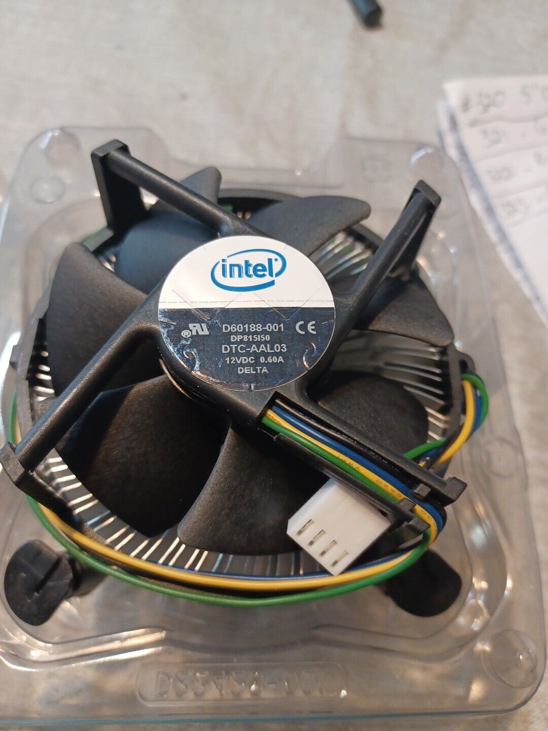 **NEW** Intel D60188-001  Copper Core CPU Heat Sink Cooling Fan,DP815150