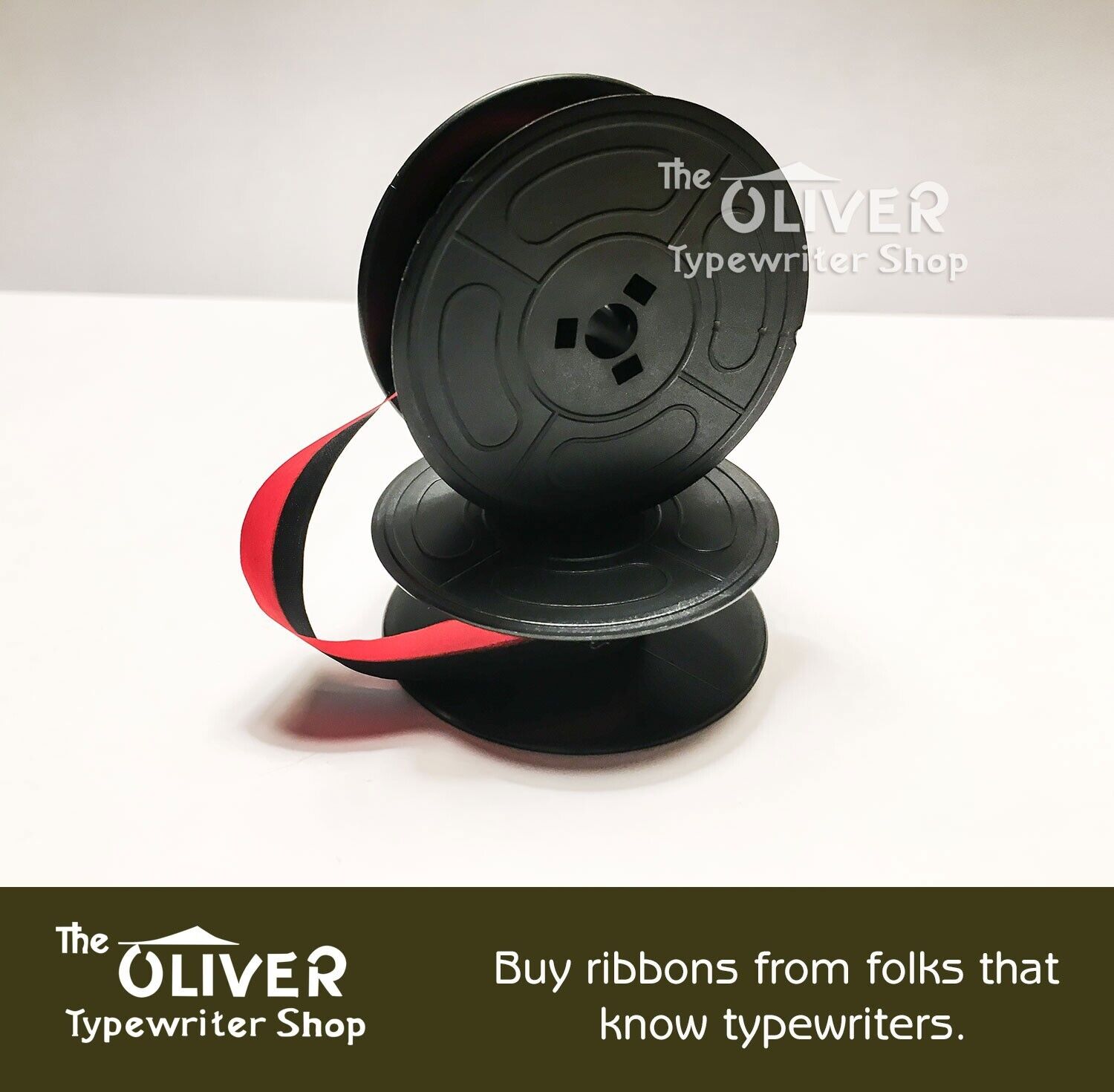 Oliver No. 9 Red and Black Typewriter Ribbon--fits antique Oliver No. 9