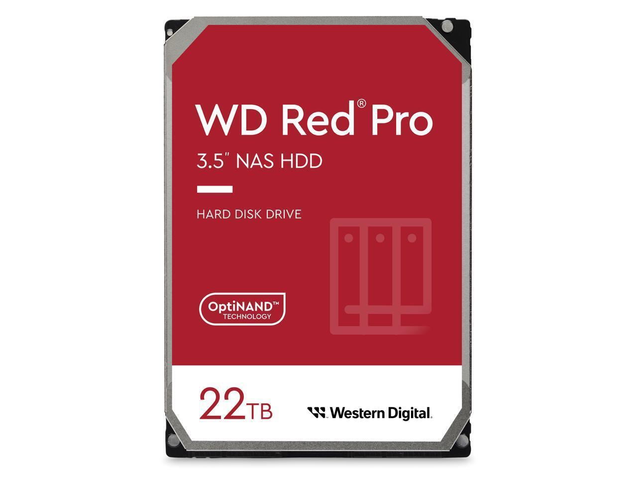 WD 22TB Hard Drive 7200 RPM 512MB Cache Internal HDD SATA 6 Gb/s